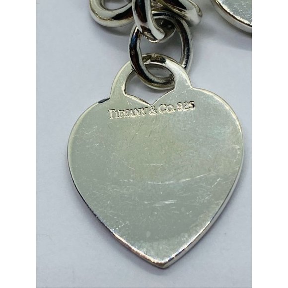 Tiffany & Co Sterling Silver Toggle Heart Tag Blank Heart Necklace 15.75" - Picture 12 of 14